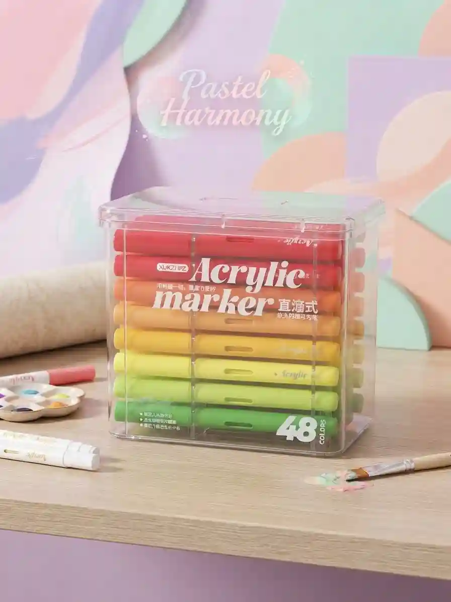 BOITE 48 MARQUEUR ACRYLIC