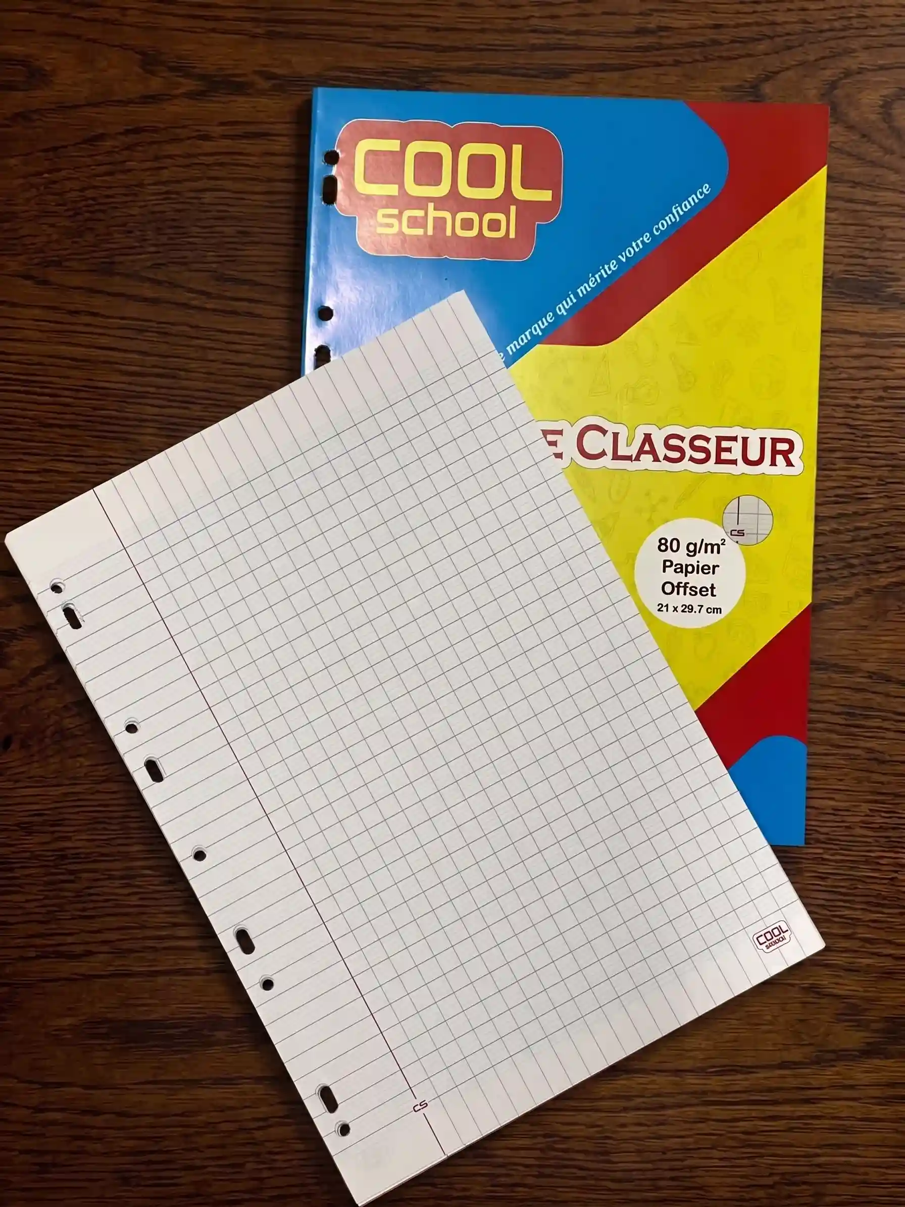 FEUILLES  CLASSEUR A4 SEYS 80P